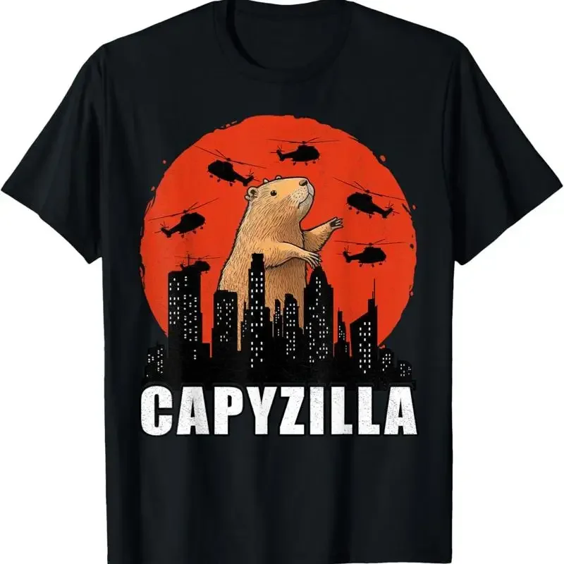 Capybara Shirt Funny Capybara Rodent Capyzilla Funny T-Shirt