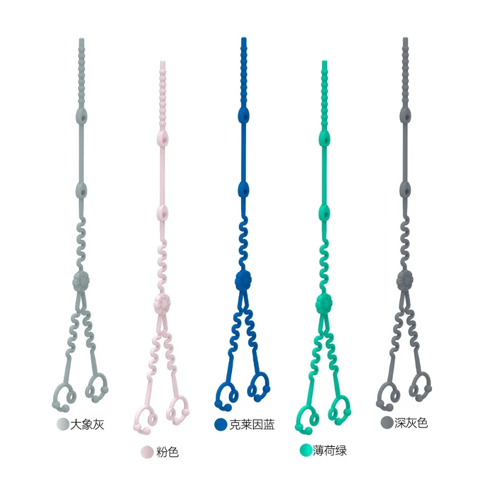 

Silicone Baby Pacifier Chain Pacifier Anti-lost Chain Safety Straps Stroller Accessory Anti Fall Rope Dummy Nipples Holder Clips
