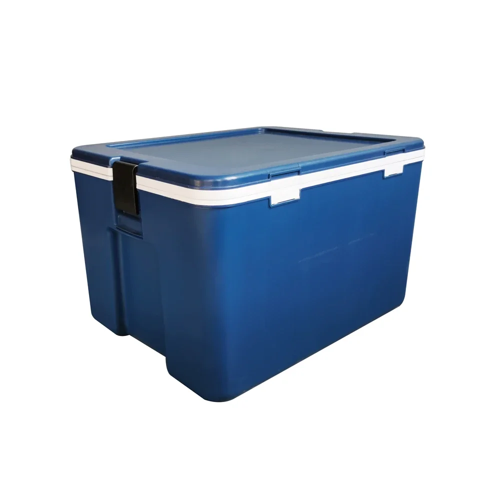 Wholesale Durable High Quality Heavy Duty Injection Molded 65L PU Foam Insulated Plastic Ice Cooler Box