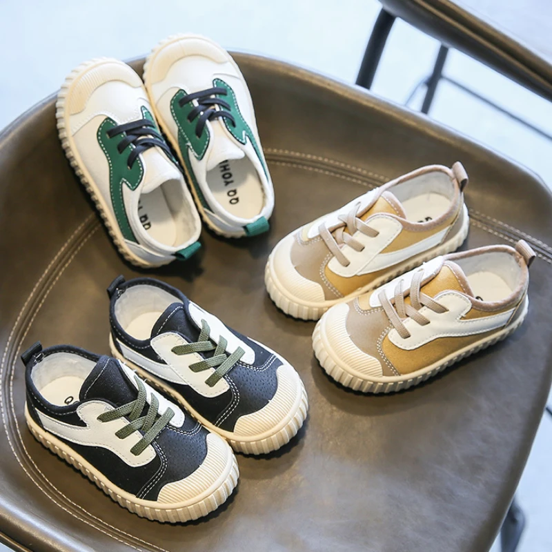 Neonate ragazzi scarpe di tela 2021 autunno neonato scarpe da bambino fondo morbido antiscivolo bambini Casual scarpe Anti-calcio scarpe da