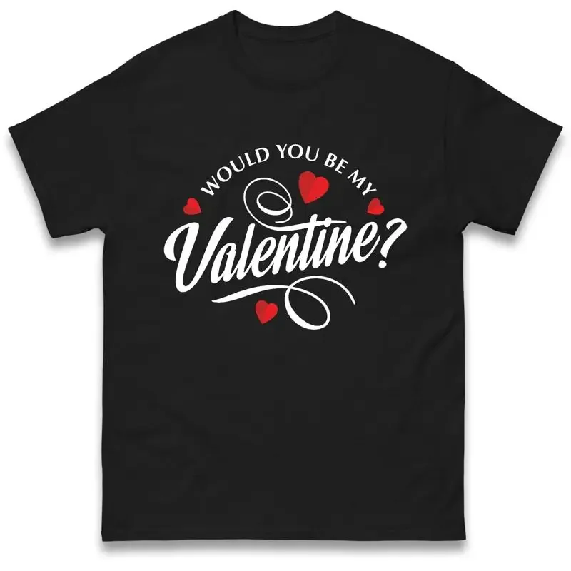 Would You Be My Valentine T Shirt Valentine'S Day Lovers Proposing Top
