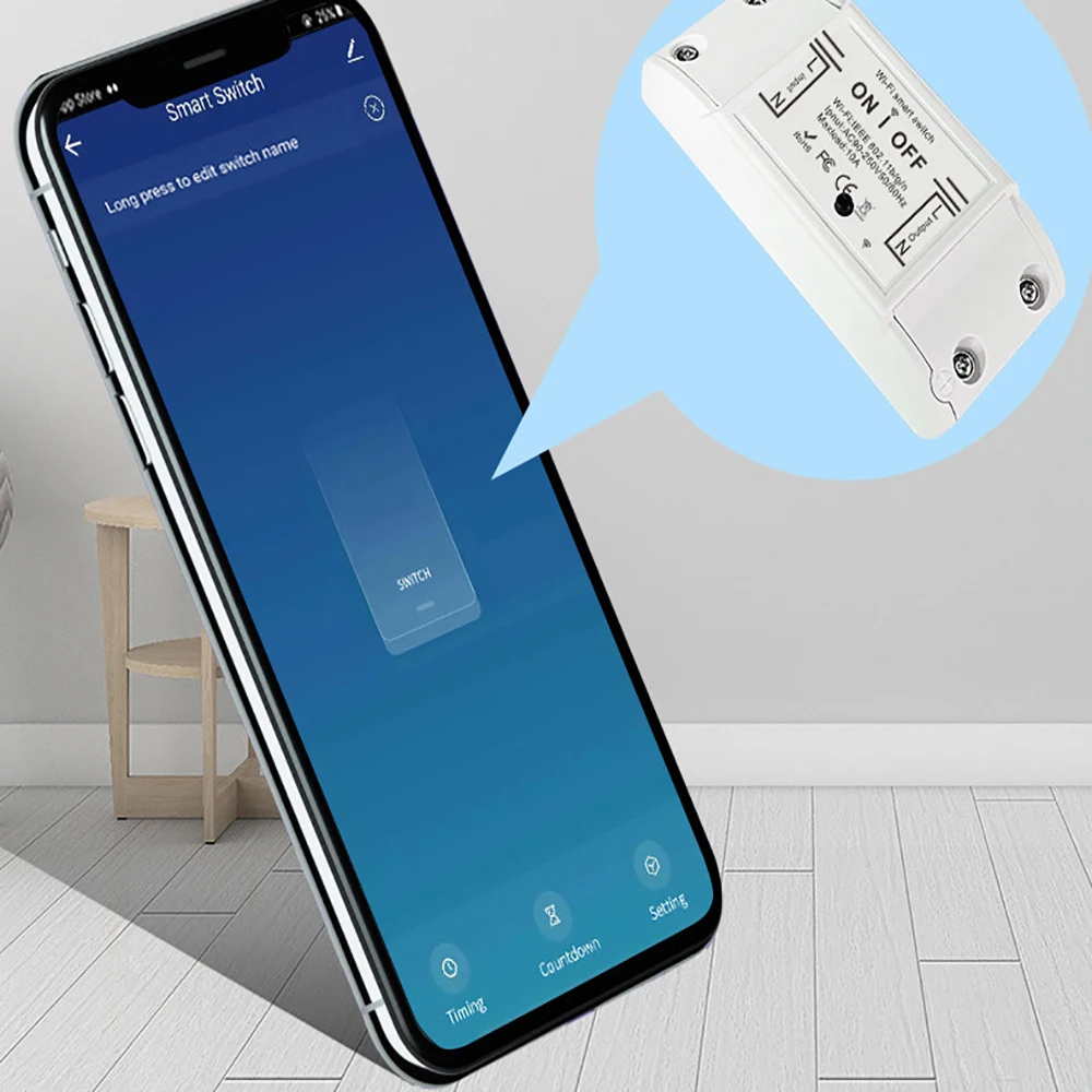 1 pçs wifi diy interruptor inteligente app controle remoto sem fio controle de casa funciona com alexa google casa