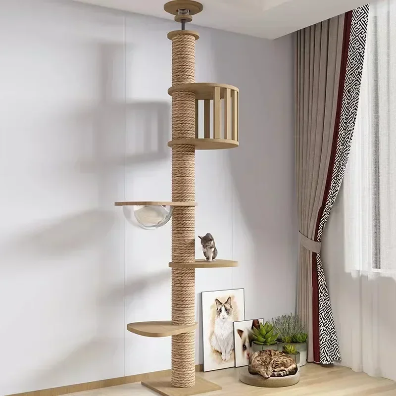 Hot Selling Diy Deluxe Play Pet Scratch Cat Tree Tower Condo Furniture Made in China