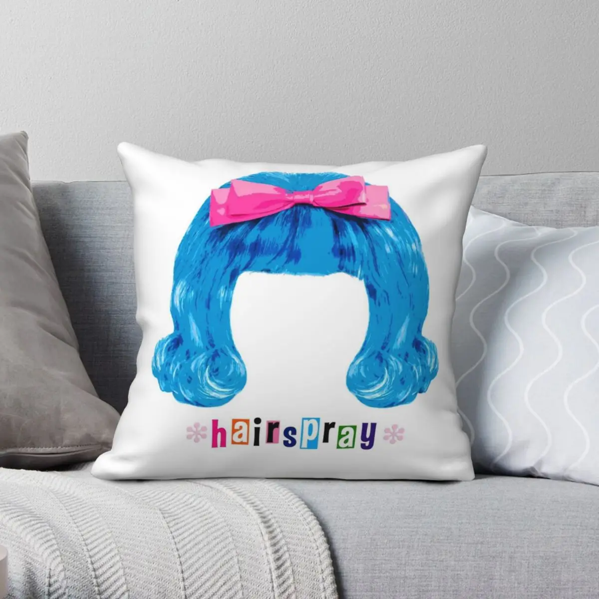 Hairspray The Musical Broadway Square Pillowcase Polyester Linen Velvet Pattern Decor Throw Pillow Case Car Cushion Cover 18