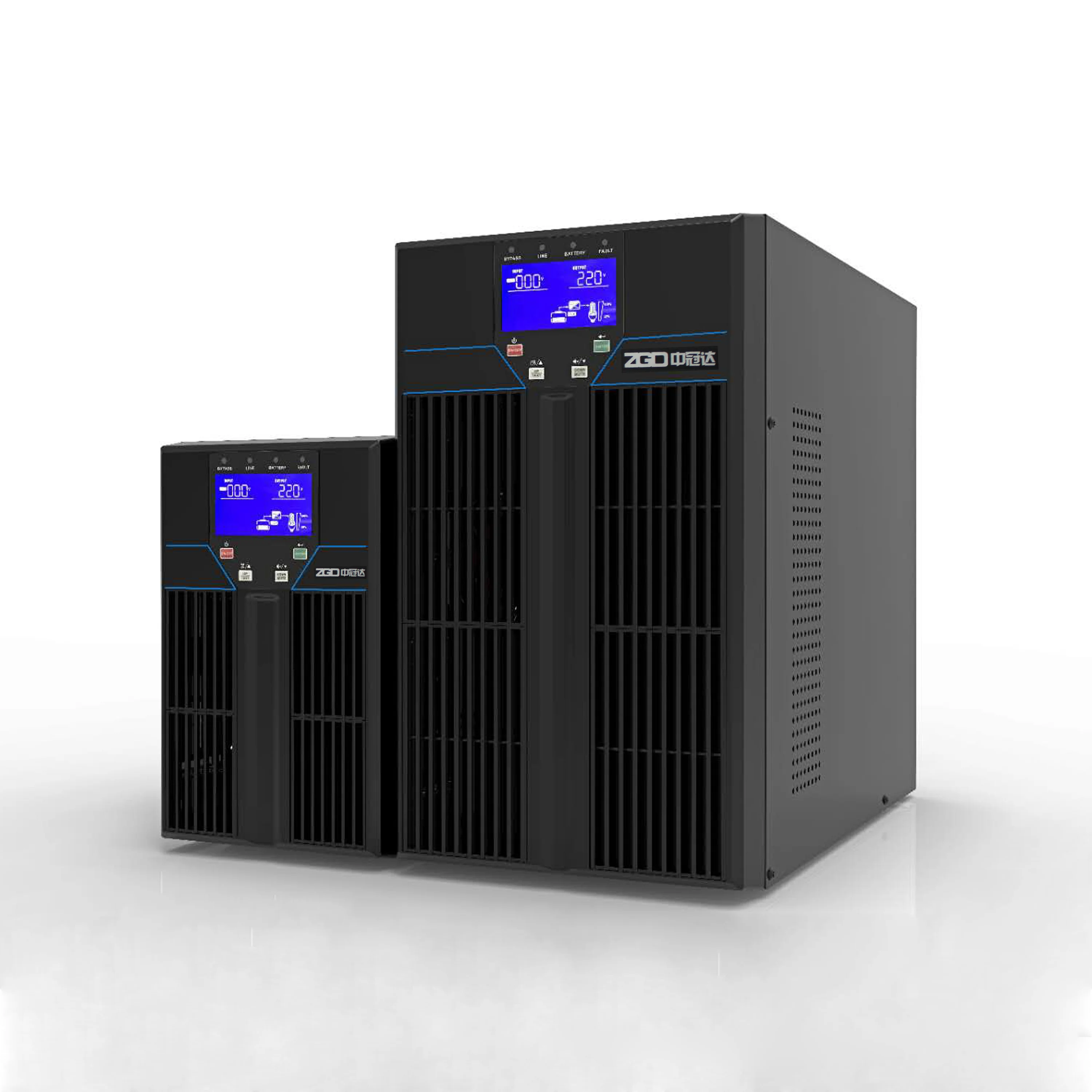 High Frequency Online UPS 3KVA Pure Sine Wave Uninterruptible Power Supply UPS with Built-in Battery