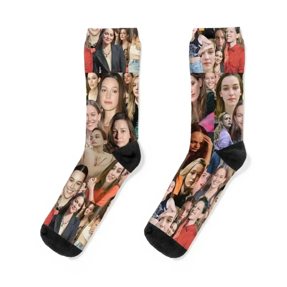 

Victoria Pedretti American actress Dressed Up Aesthetic Collage - 1 Socks floral cycling Girl'S Socks Men's