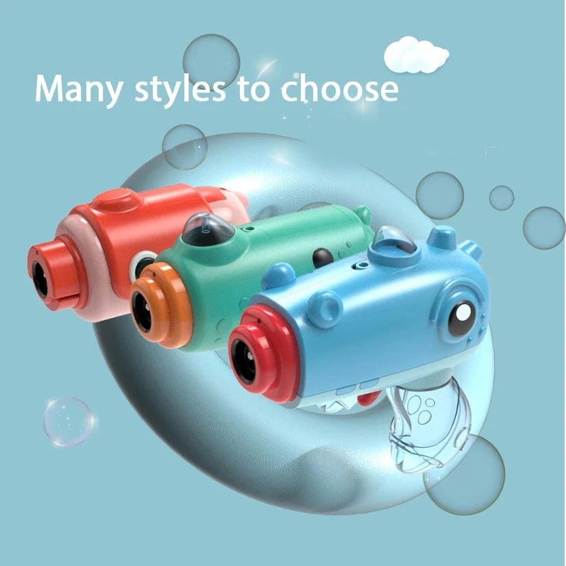 

Animal-shaped bubble gun hand-held full-automatic bubble gun blowing bubble machine Girls' toy outdoor electric sound and light