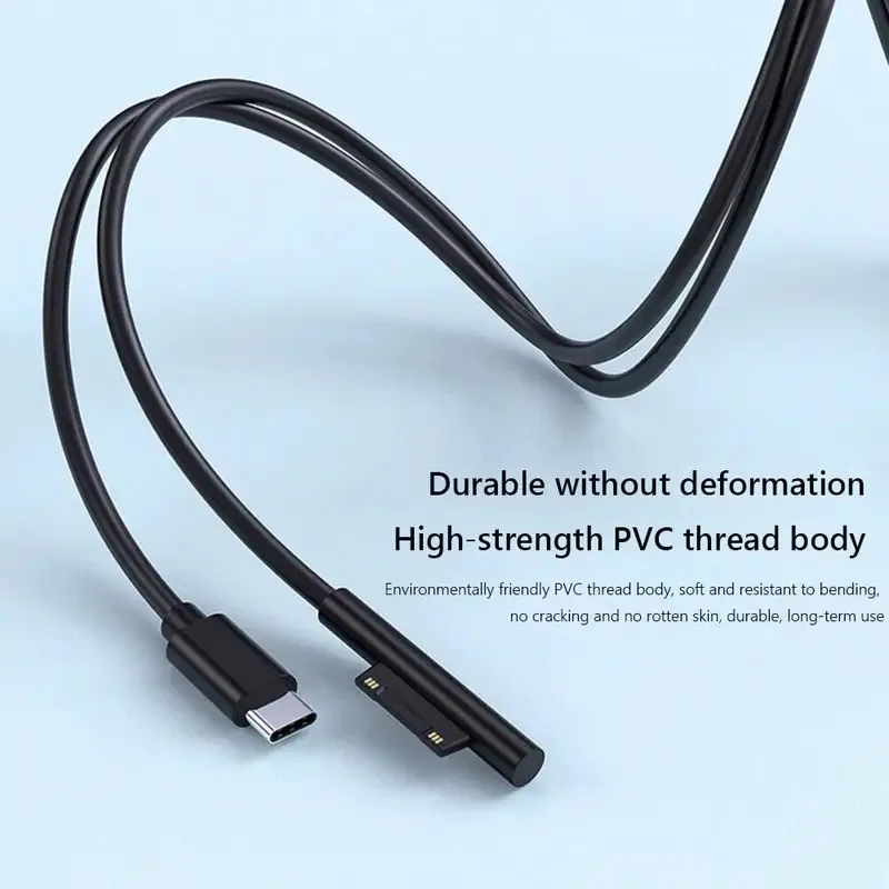 

15 В 3 А Тип C Блок питания Зарядное устройство Адаптер USB C PD Зарядный кабель для Microsoft Surface Pro 8/7/6/5/4/3 Laptop Book 3/2/1 GO