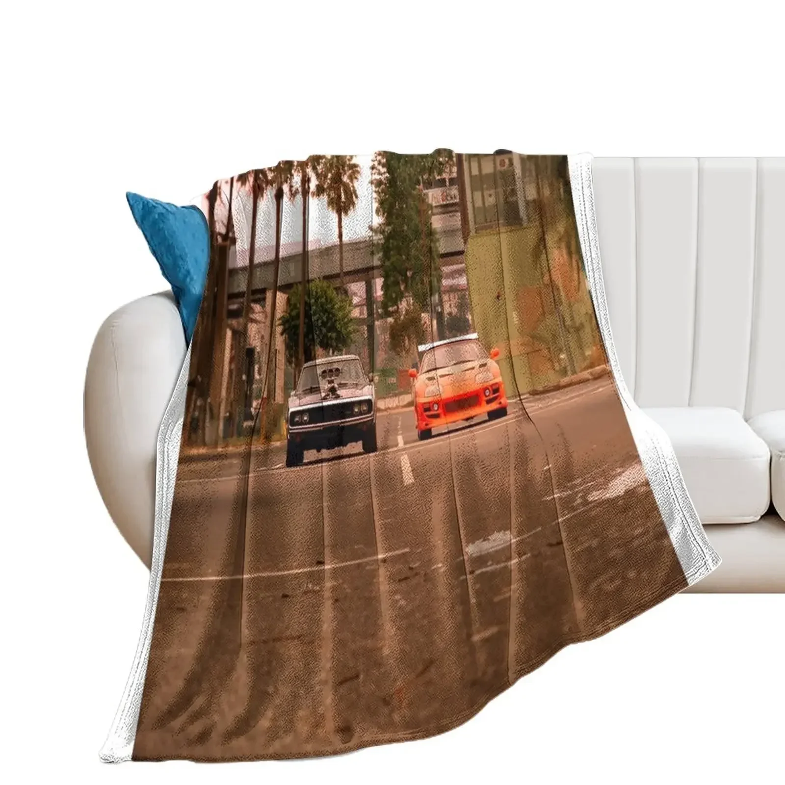 Fast & Furious 1 - Wallpaper - Poster Throw Blanket Tourist Luxury Designer Blankets