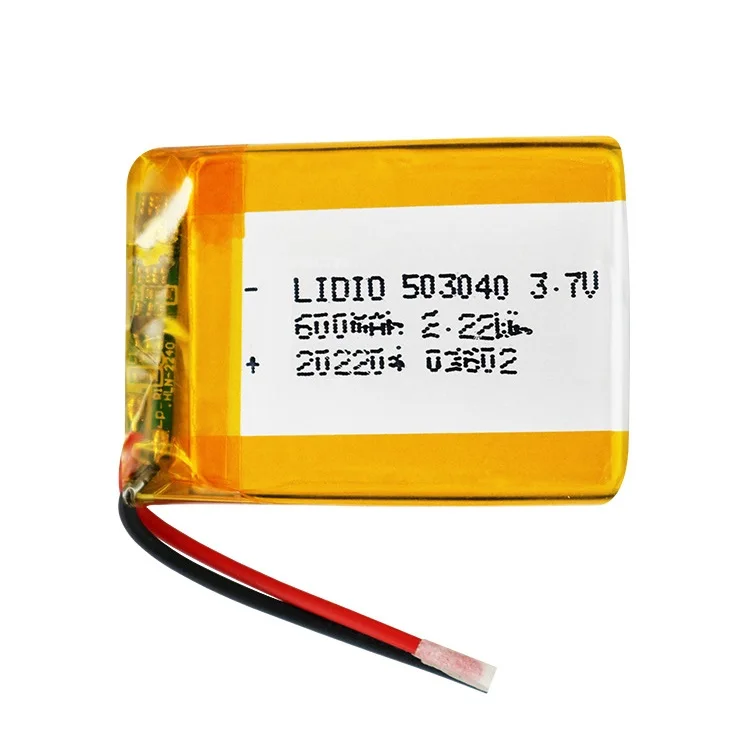 

503040 3.7V Lithium Battery Lipo 600mAh Polymer Batteries for Speaker Bluetooth Headset Communication Digital Rechargeable Cell