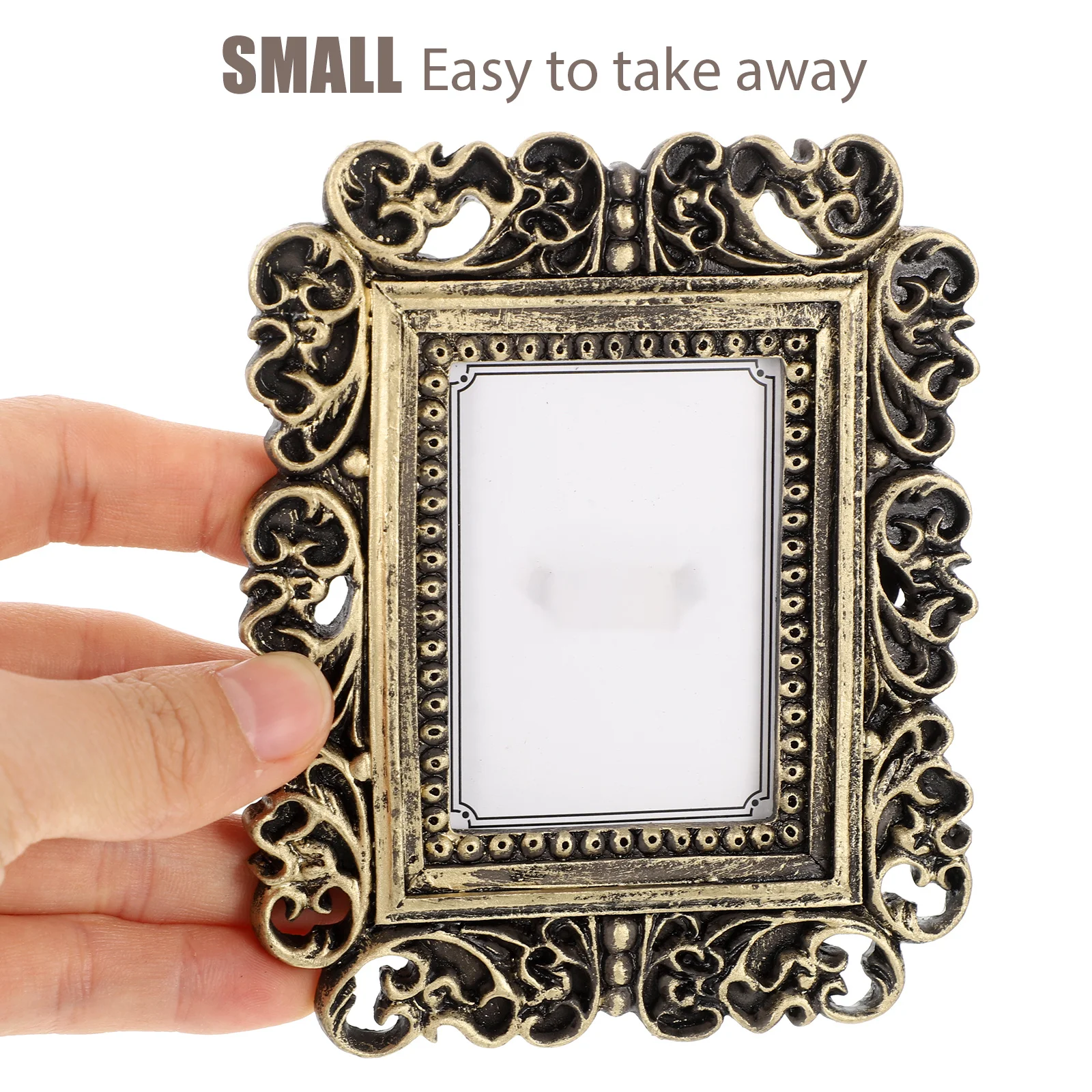 

2Pcs Creative Photo Frame for Wedding Festival Supplies Desktop Decorative Holder Picture Frame Desktop Photo Stand