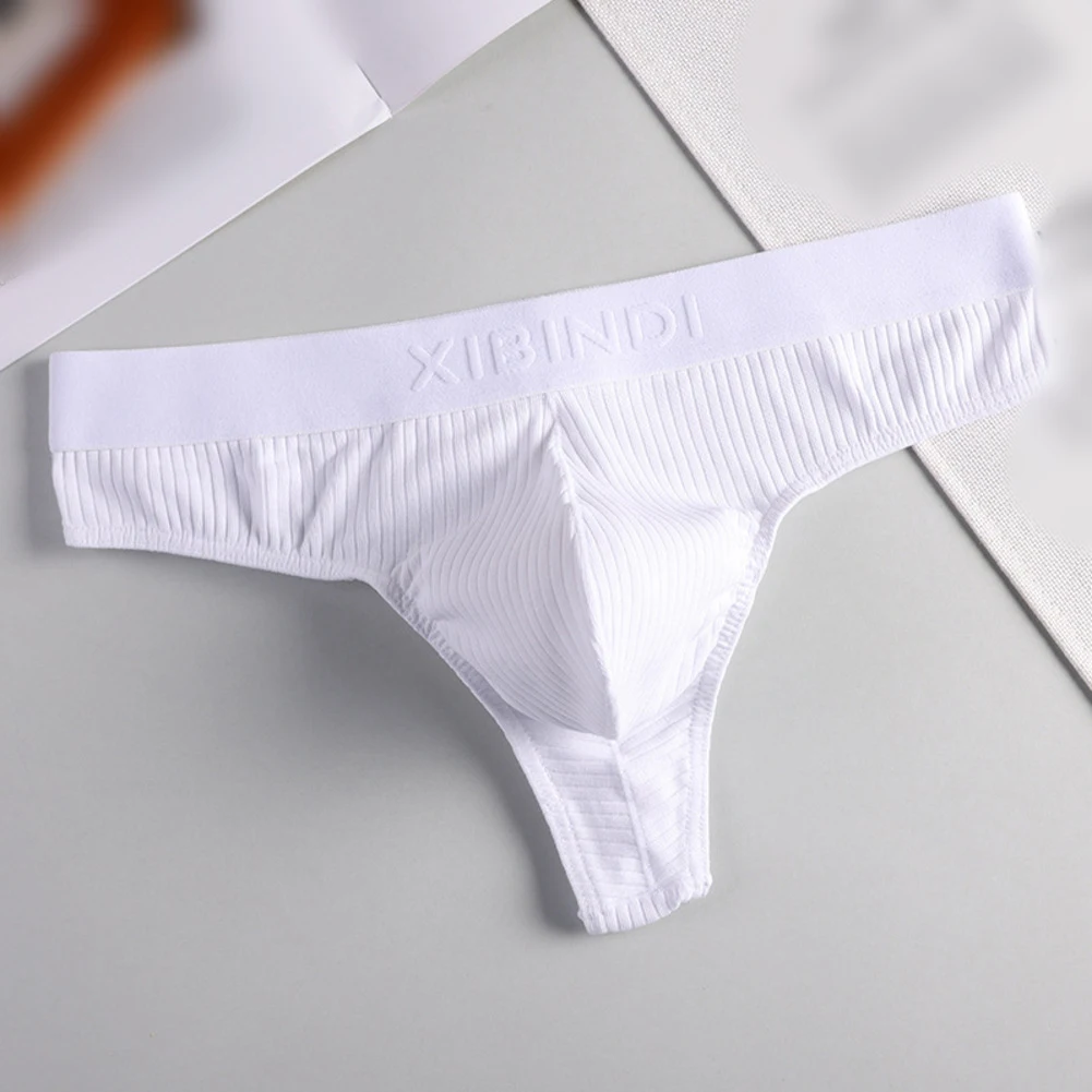 1pcs Men Cotton G-String Thongs Sexy Breathable High Elasticity G-String Thongs Underwear Underpants Panties - view 4