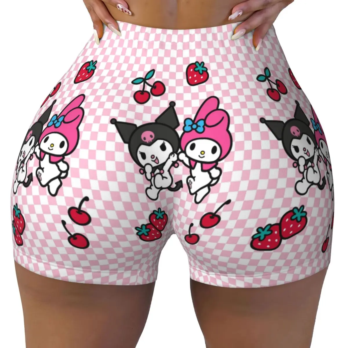 

Custom Cartoons Melody Running Volleyball Workout Shorts Women Gym Athletic Yoga Shorts