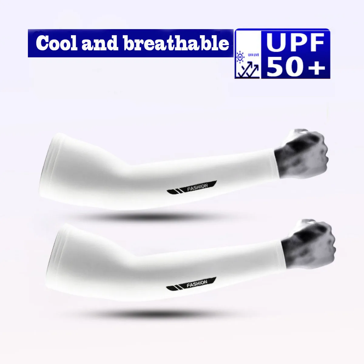 Ice Silk Sleeve UV Protection Cycling Sleeve Cooling Breathable Arm Sleeves Men Women Outdoor Sports Anti-Slip Cycling Sleeves - view 5