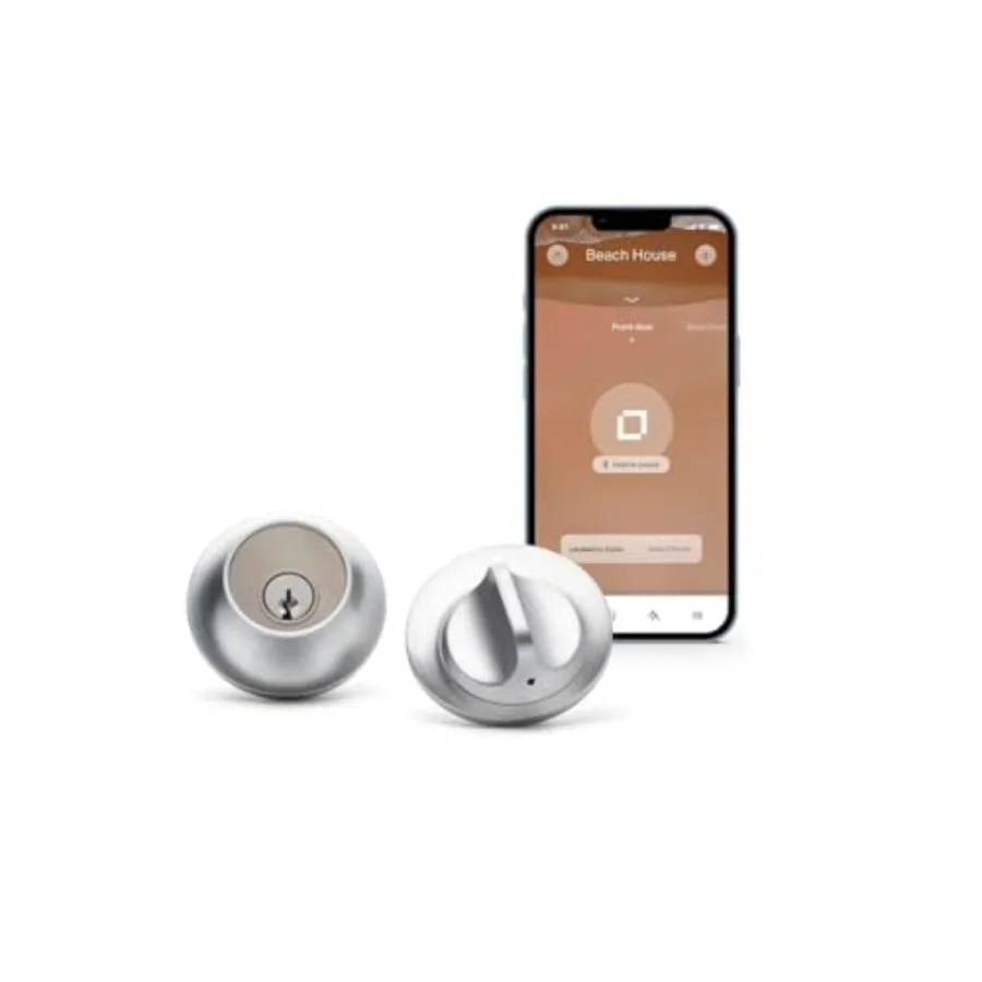 

Lock Touch Edition из атласного хрома для безопасного контроля доступа дома и офиса с элегантным дизайном и идентификатором Advanced Touch Technology