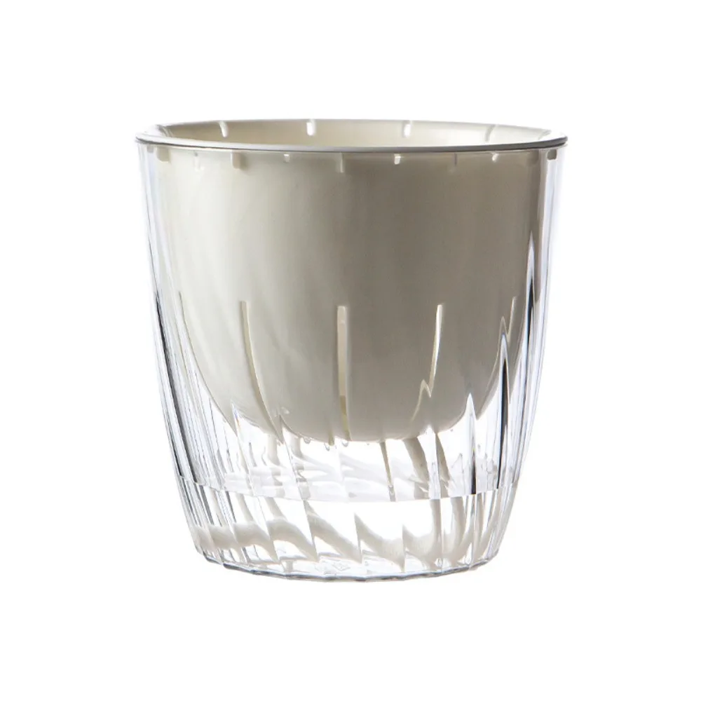 

Transparent Self-priming Flowerpot Durable Double-layer Seedling Tray Thicken Detachable Hydroponic Vessel