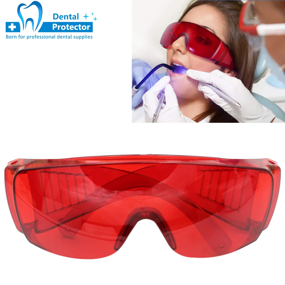 1pcs Protective Glasses Dental Eye UV Protection Goggles For Light Curing Dentistry Spectacles Anti-shock Eyewear Goggle