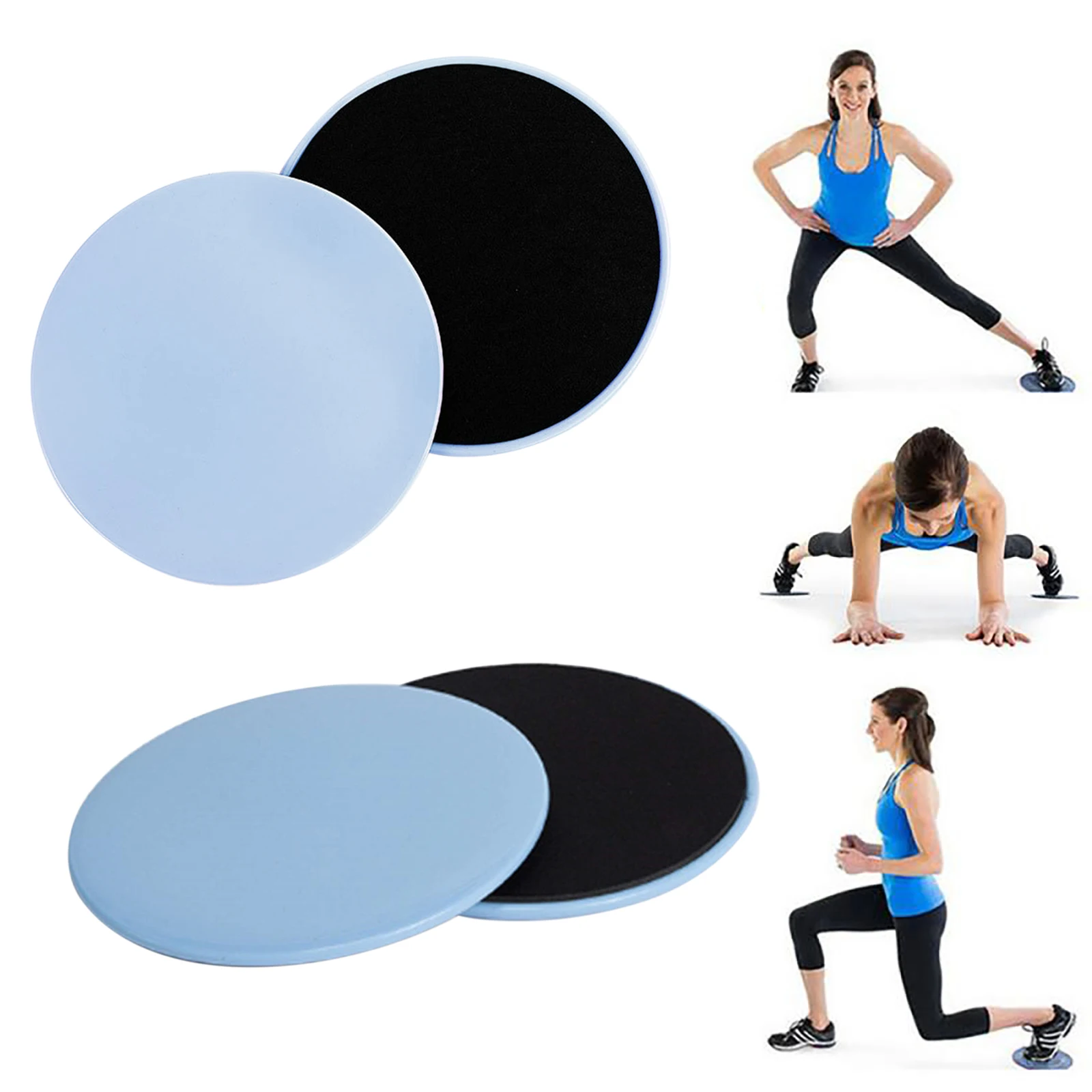 2PCS bdominal Core Muscle Waistline Training Gliding Discs Slider Fitness Exercise Sliding Plate ABodybuilding Yoga Equipment