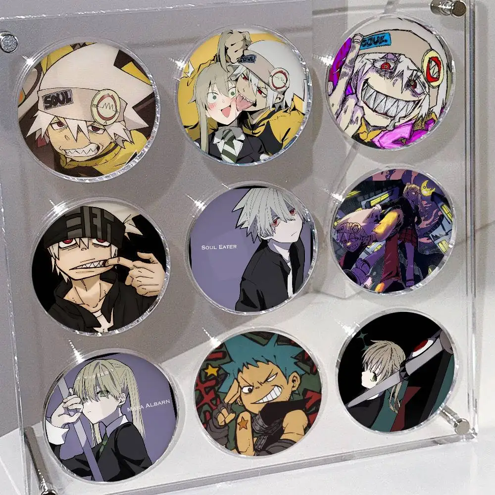 S-Soul Eater Anime Evans Badges Pins Lapel Pins Hat Pins Brooches Gifts Decor Backpacks