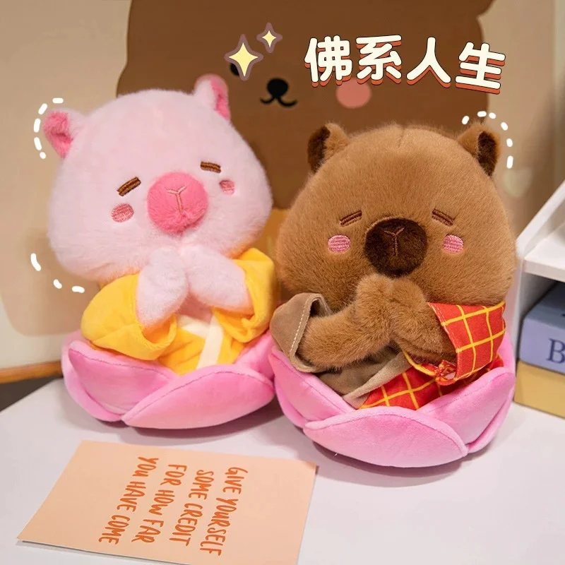 

A Popcorn-Shaped Capybara Plush Toy That Is Soft And Cartoonish, Making It a Suitable Gift Everyone Throughout All Four Seasons