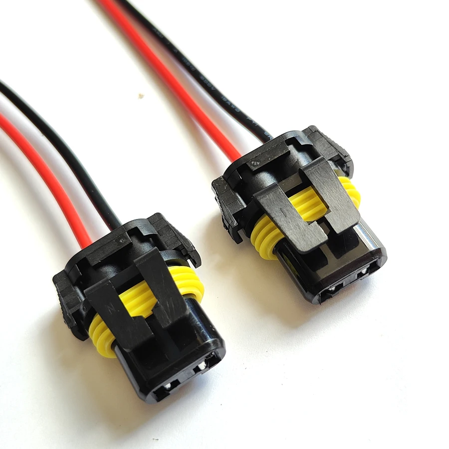 4Pcs 9005 9006 9012 Socket Connector Wiring Harness HB3 HB4 Female Plug Base Adapter Cable