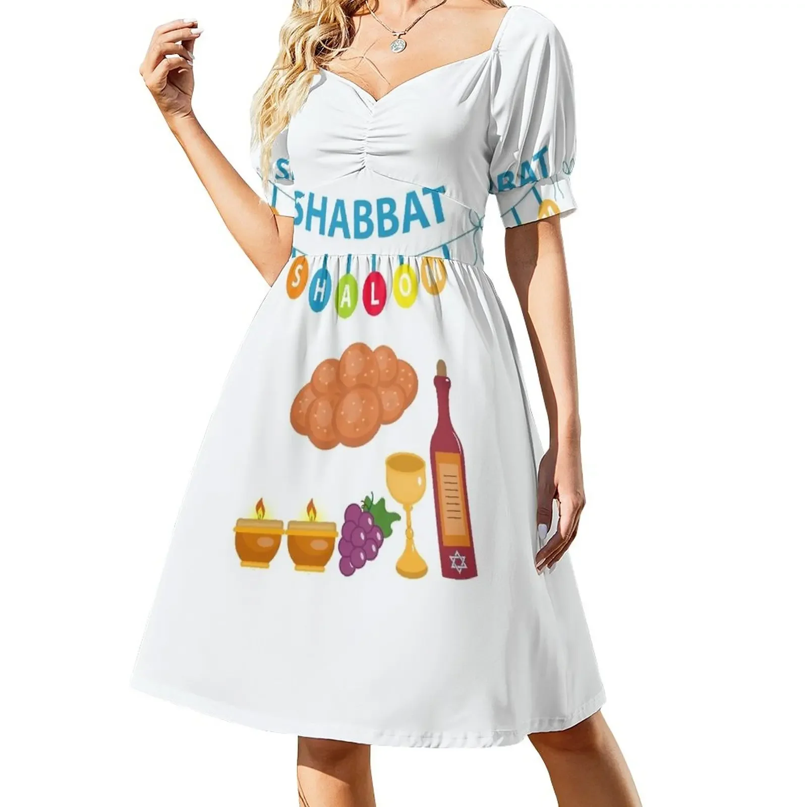 Hebrew Israelite Clothing True Hebrew Shabbat Shalom TShirt Short-Sleeved Dress Clothing dresses for woman 2025