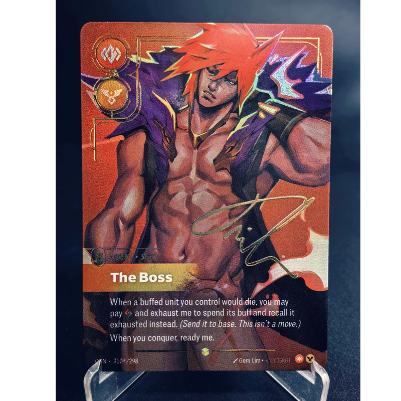 Cartas de Coleção DIY League of Legends Versão em Inglês Série OGN Rune: Rune da Fúria, Rune da Ordem, Rune do Caos, Rune da Mente, Rune da Calma