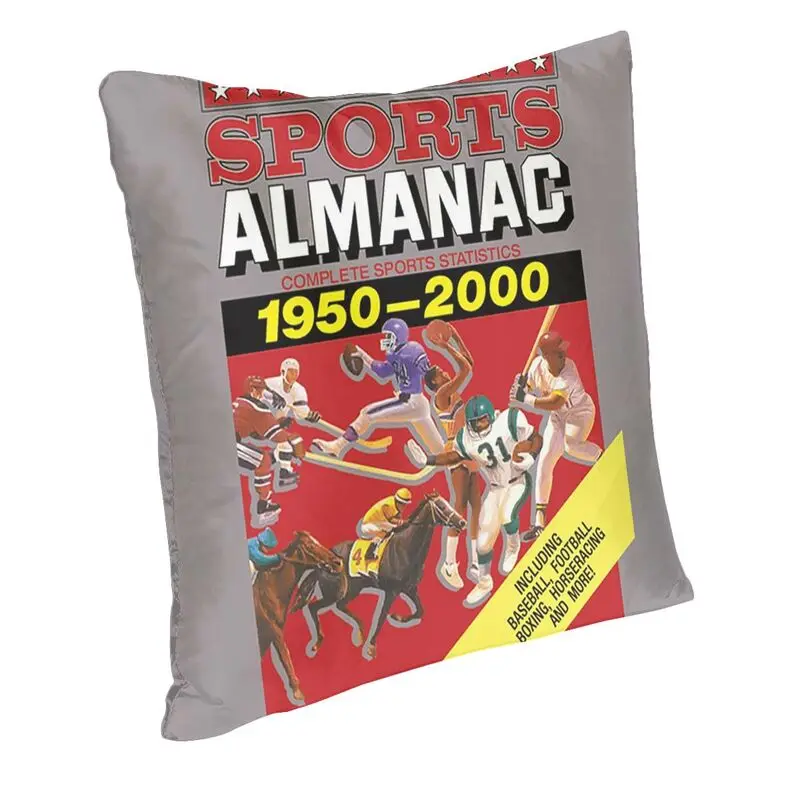 Grays Sports Almanac Complete Sports Statistics Cushion Cover 40x40cm Home Decorative 3D Print Back To The Future Throw Pillow