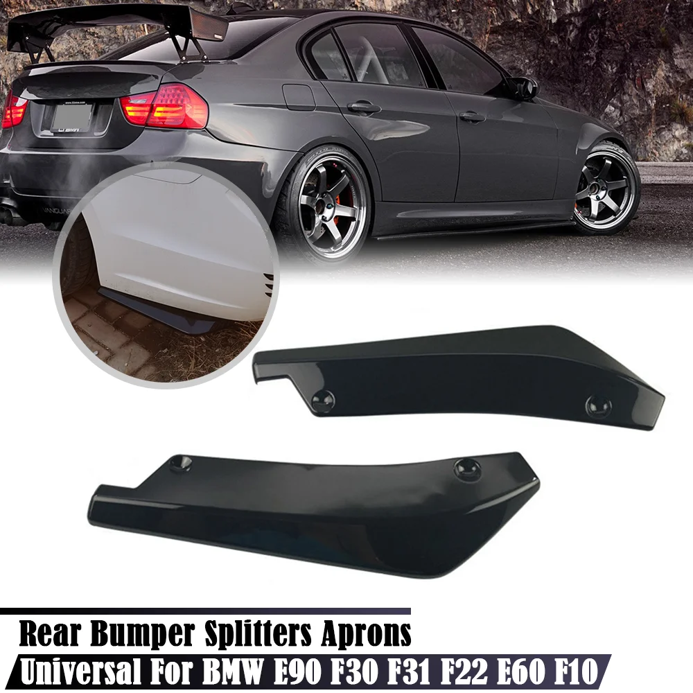 2PCS Auto Vorne Hinten Stoßstange Streifen Lip Spoiler Diffusor Splitter Scratch Protector Für BMW E46 E90 E91 F30 f22 E60 F10 Audi A4 B8 – Detail 1