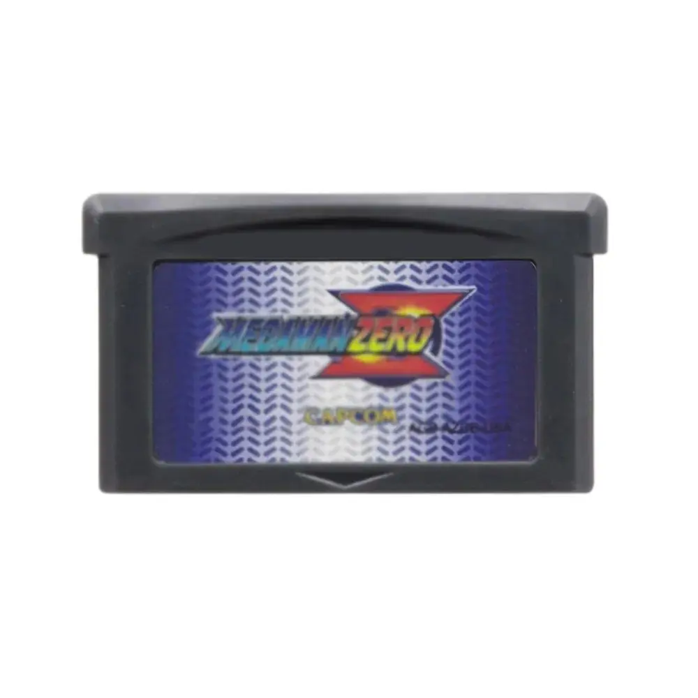 ∑-GBA Game Cartridge 32 Bit Video Mega Man Game Console Card Zero 1-4  Red Sun Blue Moon for GBA