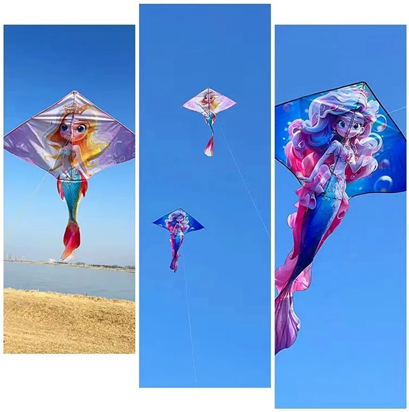 จัดส่งฟรีใหม่ Kites บินเกมกลางแจ้งของเล่นสนุกสําหรับเด็ก Kites Professional Kite Windsurfing พวงมาลัย Kite Dragon Koi