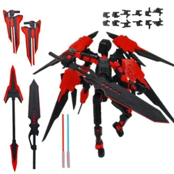 3D Printed Death/Swordsman Dummy 13 Action Figures Multi-Jointed Movable Lucky 13 Action Figure Nova 13 Action Figure for Gift