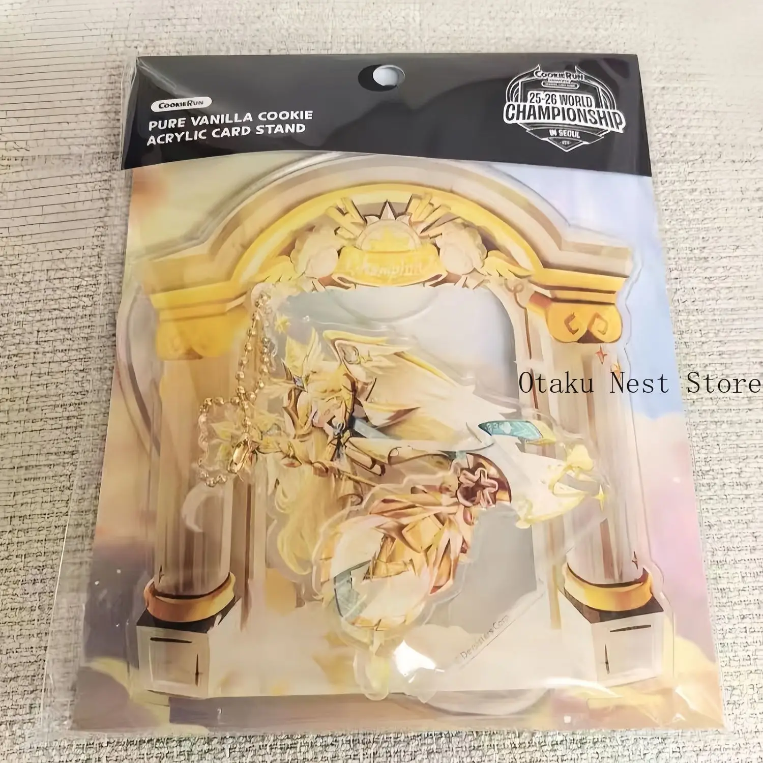 Anime Cookie Run: Kingdom Pure Vanilla Cookie Acrylic Standee Desktop Ornament Display Figure Room Decor Cosplay Gift