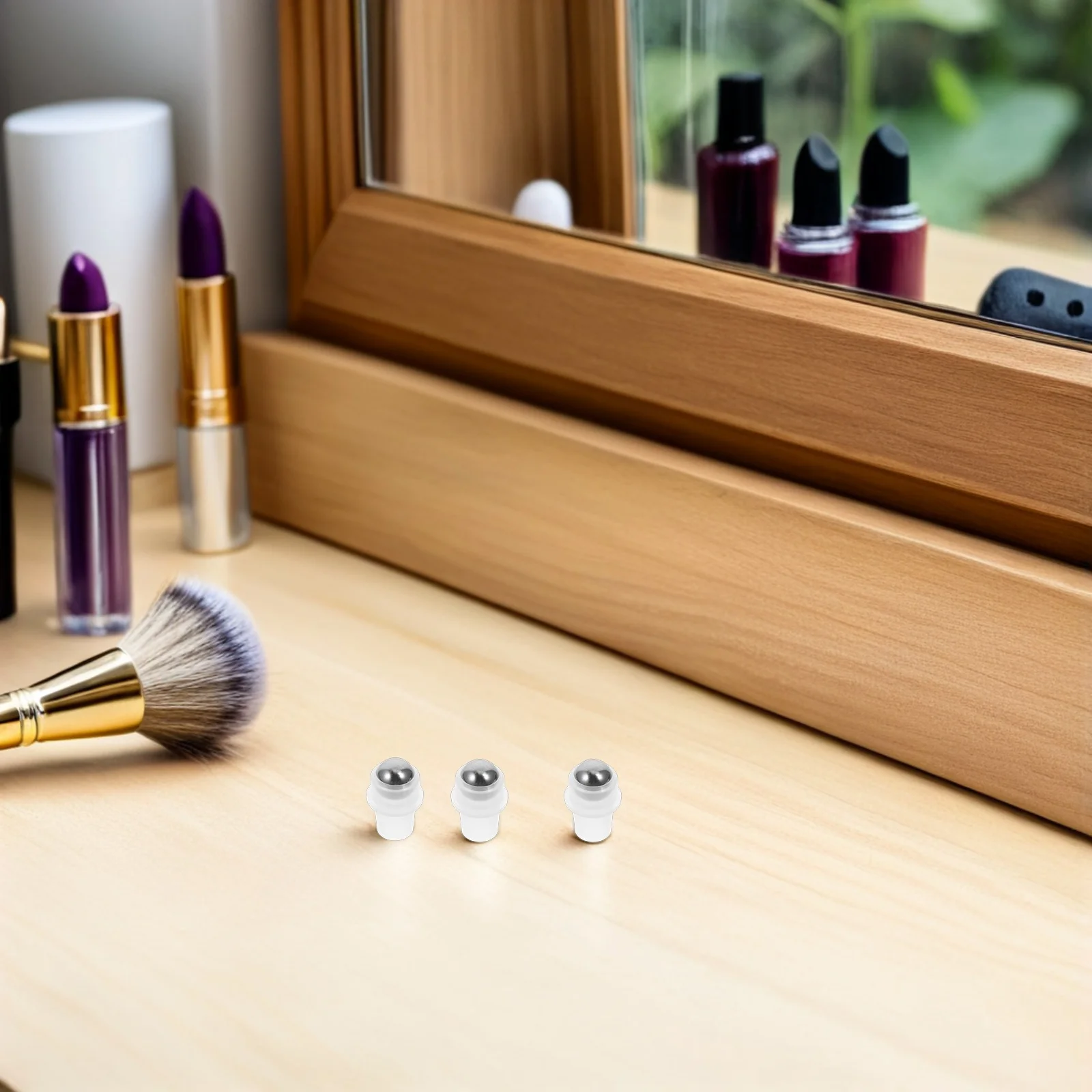 

50Pcs Stainless Steel Roller Ball Inserts Leakproof Roll on for DIY Essential Oil Bottles Smooth Metal Replacement for