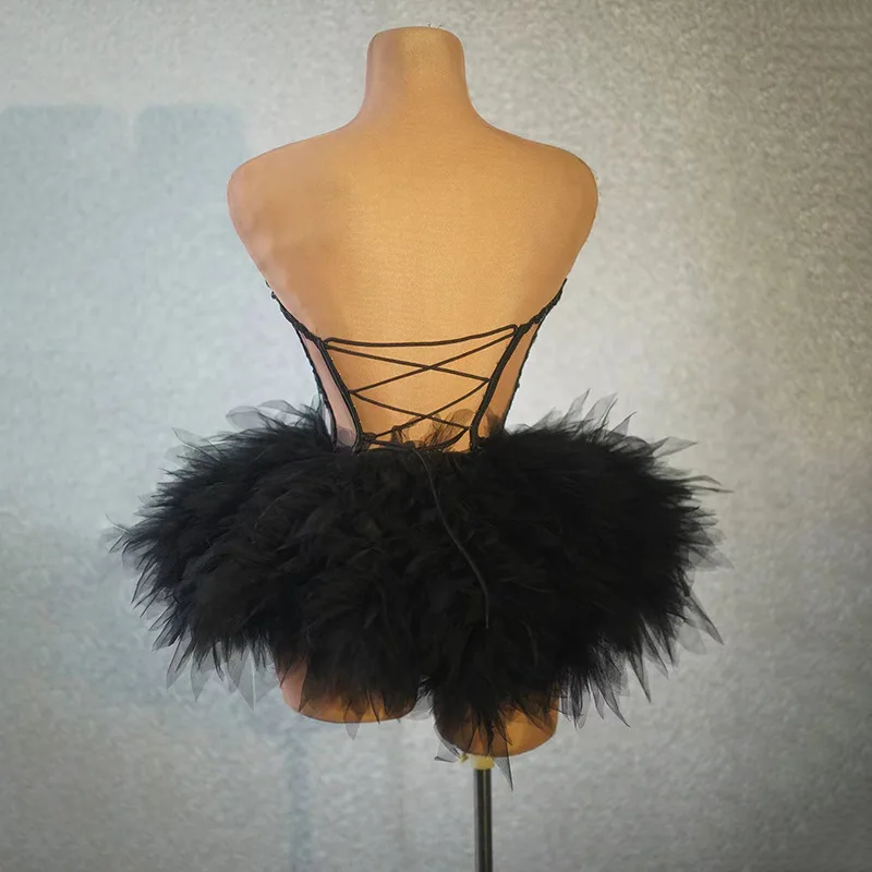 المغني زي ملهى ليلي بار الرقص الأميرة توتو فستان حفلة عيد ميلاد صور Vestidos Festa Luxuosos Vestidos De Fiesta De Lujo