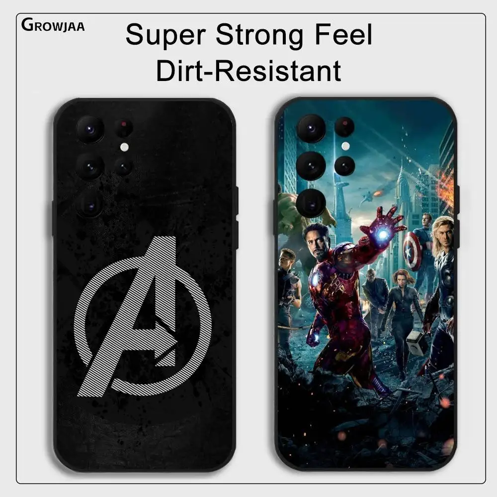 Знаменитый чехол для телефона A-Avengers для Samsung Galaxy S25 S24 S22 S23 Ultra S21 S20 Plus 5G, матовый нескользящий полный мягкий чехол