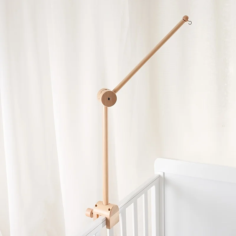 

Деревянный держатель для кроватки, вращающаяся колыбель, поворотный кронштейн, мобильный держатель из натурального дерева, универсальный, подходит для старого идеального подарка