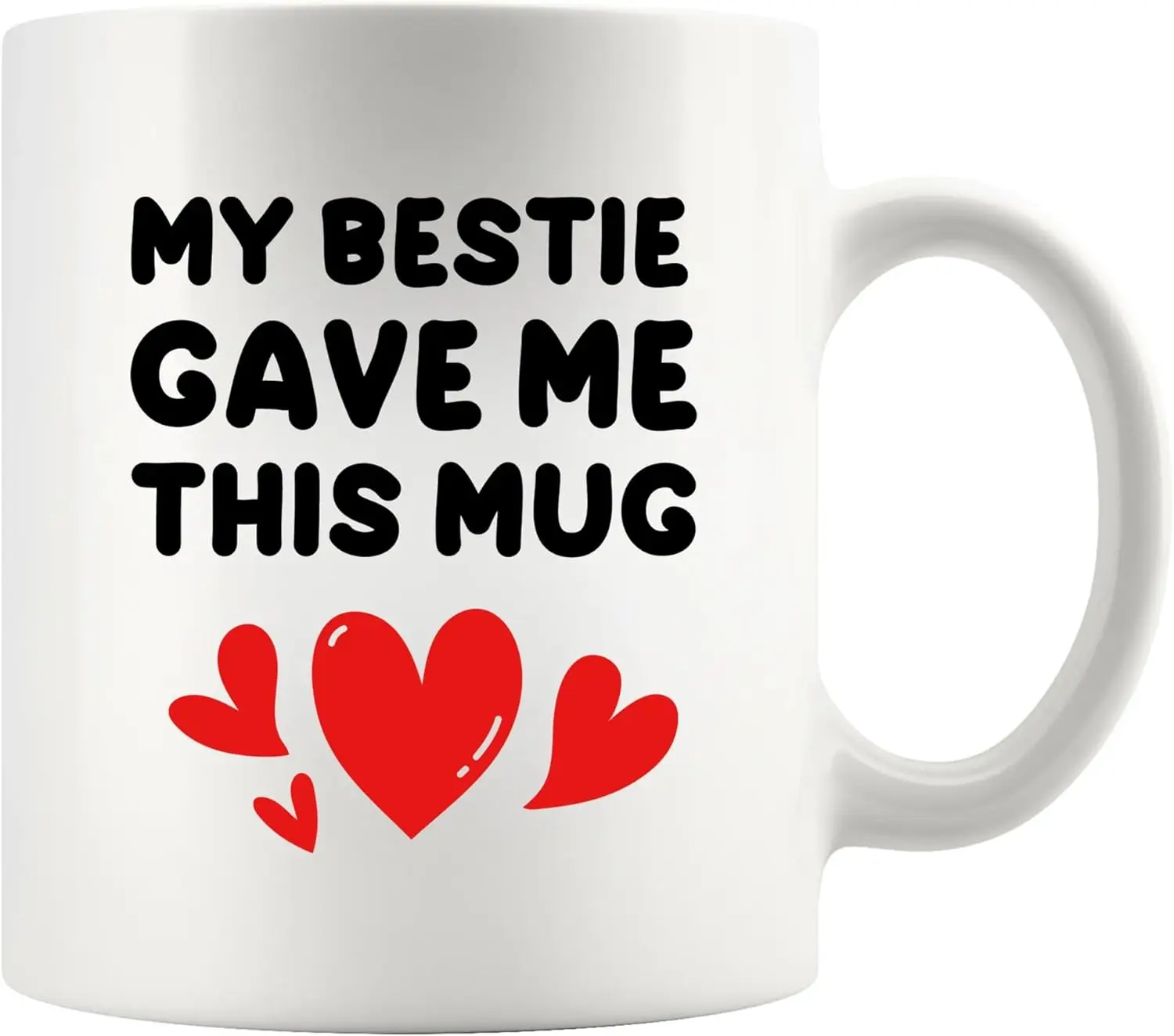 

Panvola My Bestie Gave Me This Mug Friends Gifts For Women Best Friends Novelty Drinkware Ceramic Mug 11 oz White 11 oz