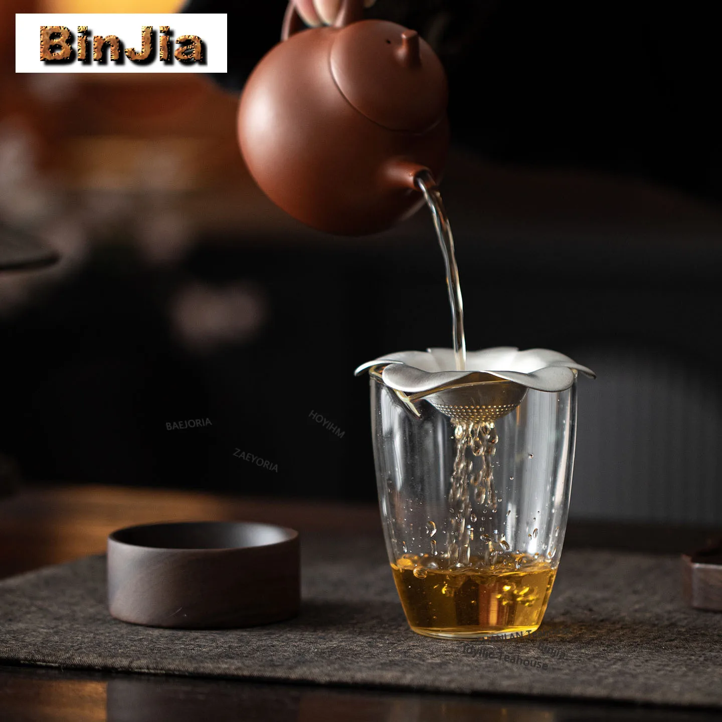 Titanium Plum Blossom-shaped Tea Separator Infusor Vintage Tea Strainer Dispenser Household Tea Maker Tea Filter Cha Collection