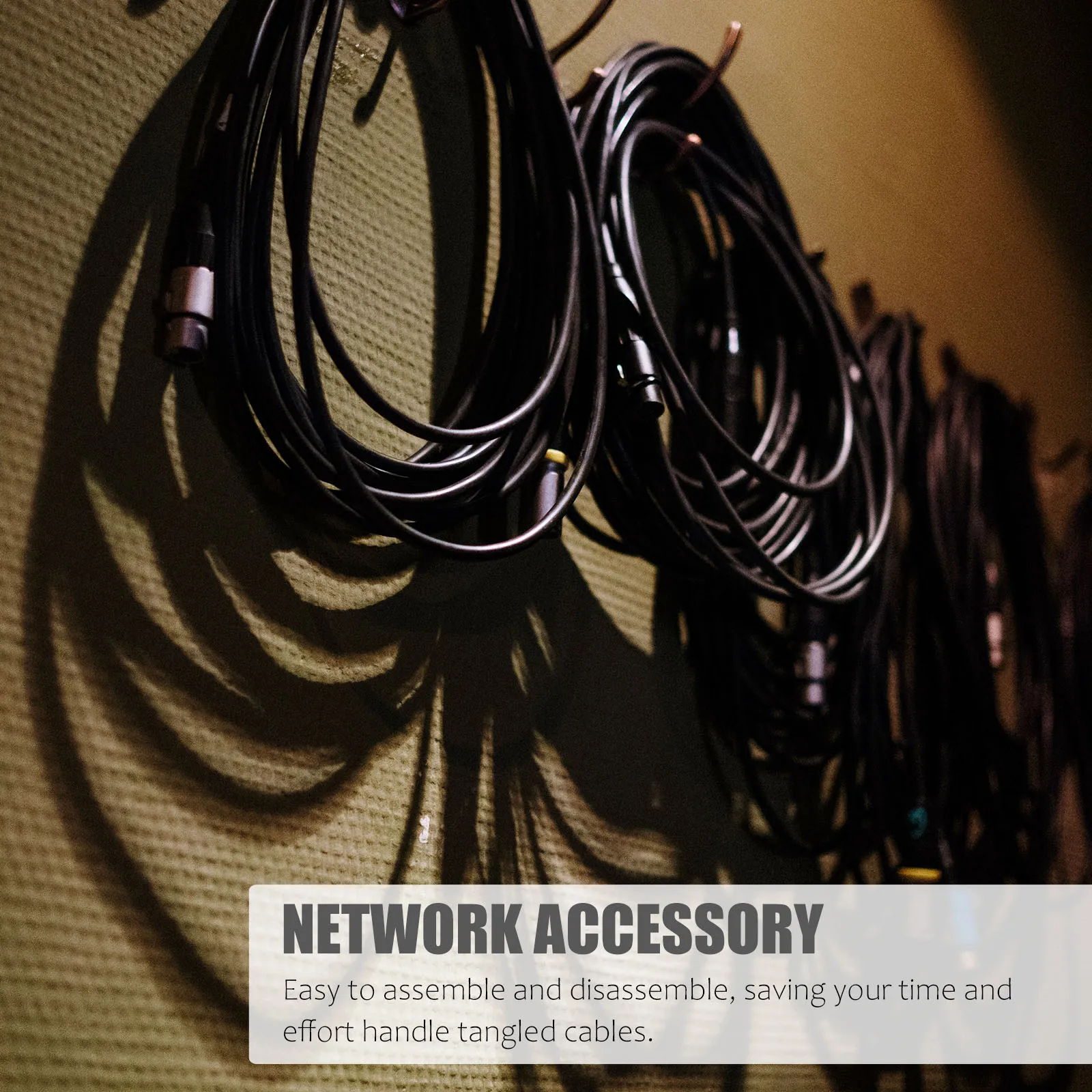 

1pc 24 Port Cable Management Rack 19 Inch Wire Organizer Durable Smooth Cable Organizer Edges Hide Cables