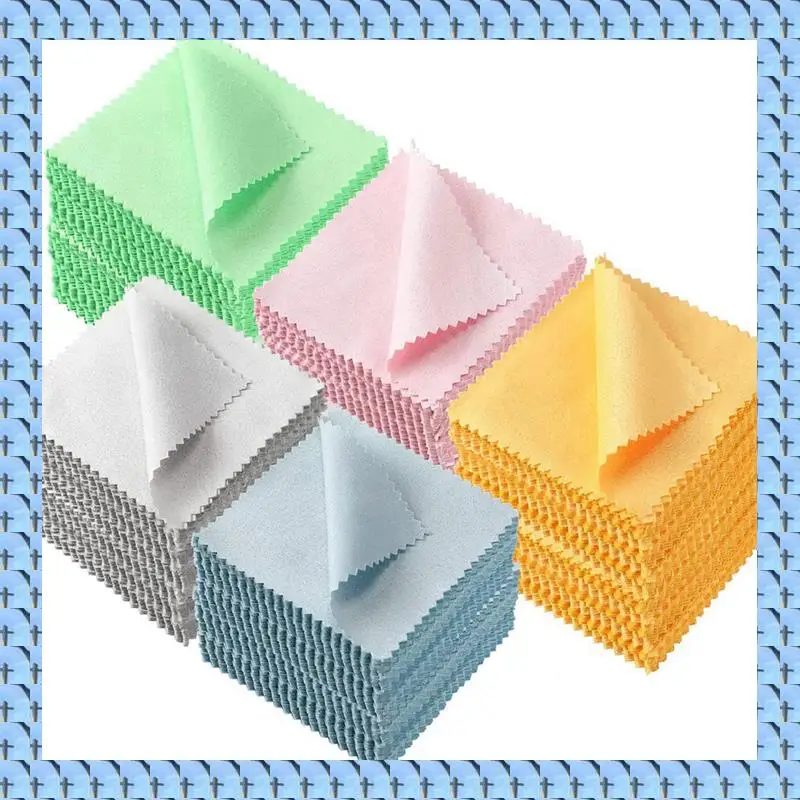 

NOCM 500 шт. салфетки для ювелирных изделий, салфетки для полировки ювелирных изделий для серебра, золото, платина, держите латунное кольцо для монет, серебро, часы, чистка