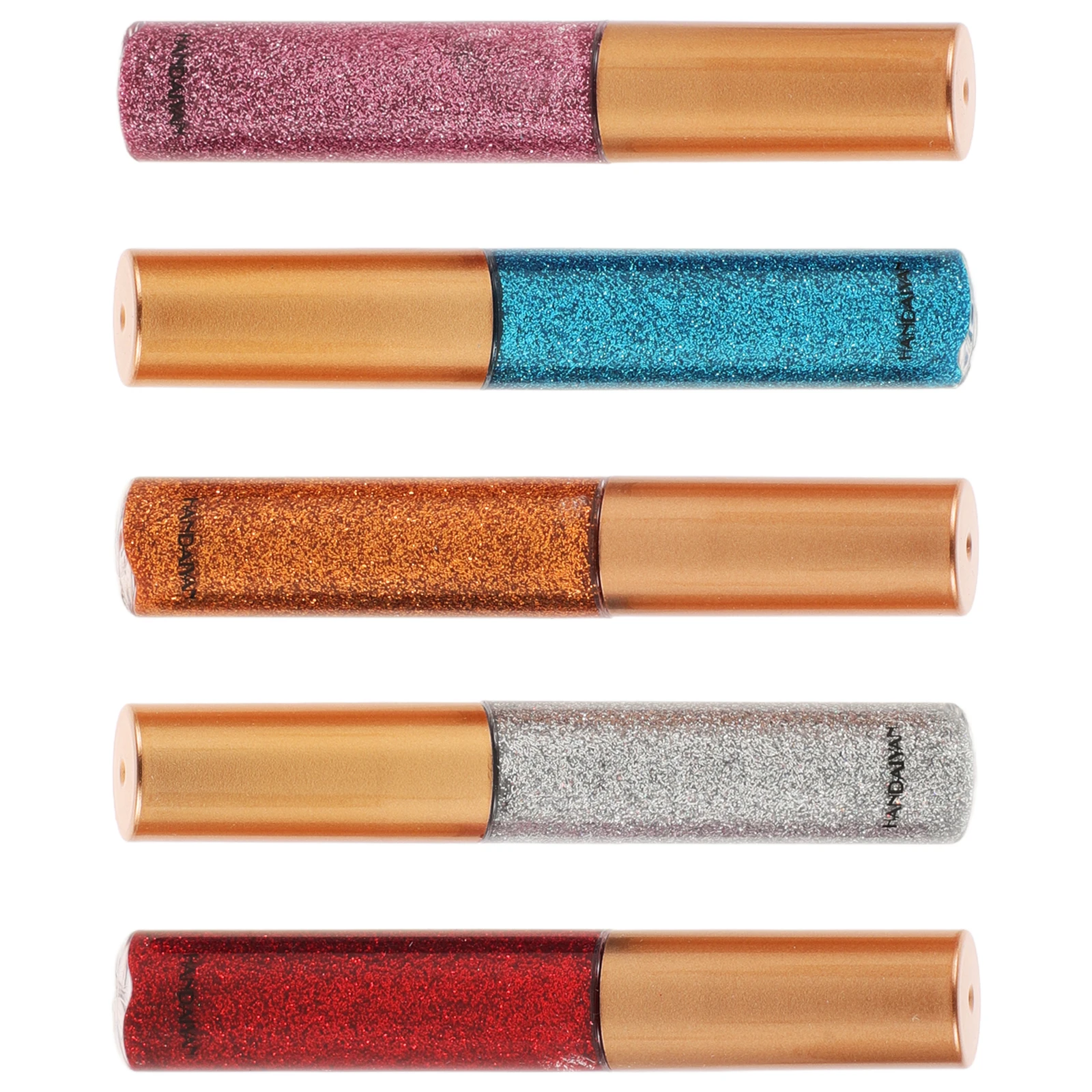 

5Pcs Glitter Eyeshadow Liquid Metallic Shimmer EyeLiner LongWear Party Disco Makeup Accessories Gold Body Highlight