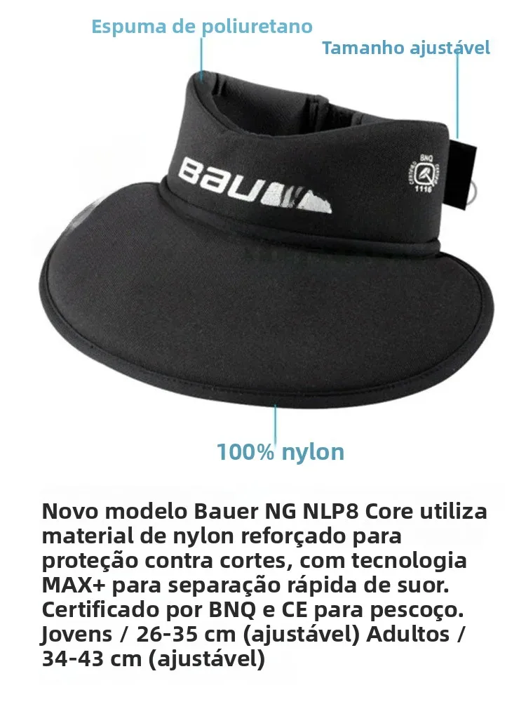 bauer-ng-n8-adult-ice-hockey-neck-protector-sports-fitness-ice-skating-equipment-protective-gear-core-neckguard-bib