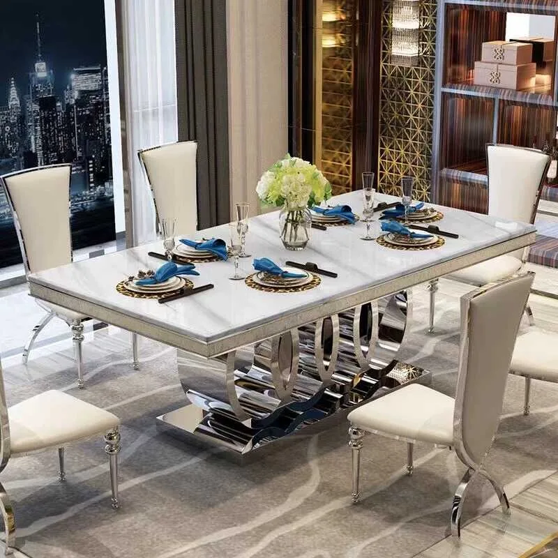 

Restaurant Side Dining Table Chairs Conference Nordic Garden Dining Table Reception Designer Mesas De Comedor Kitchen Furniture