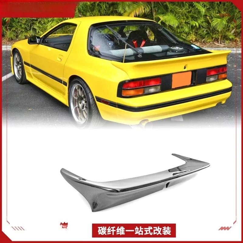 Applicable Mazda RX7 FC3S Carbon Fiber Modification Parts BYS Style Rear Spoiler Pressure Tail Wing Fixed Wind Wing