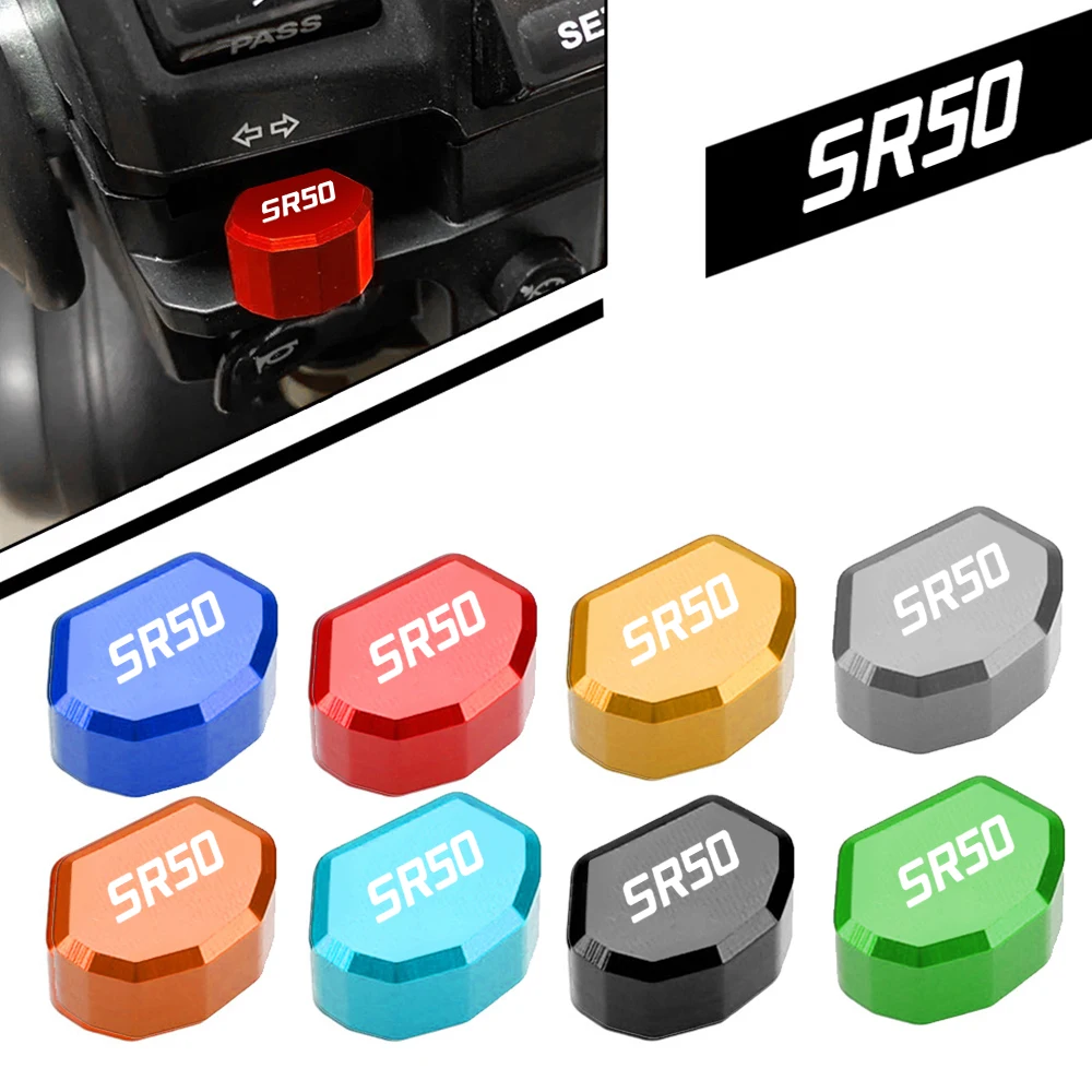 

2022 2023 FOR APRILIA SR50MY SR sr 50 MY 2014-2019 2020 2021 Mototcycle CNC Switch Button Turn Signal Switch Key cap Accessories