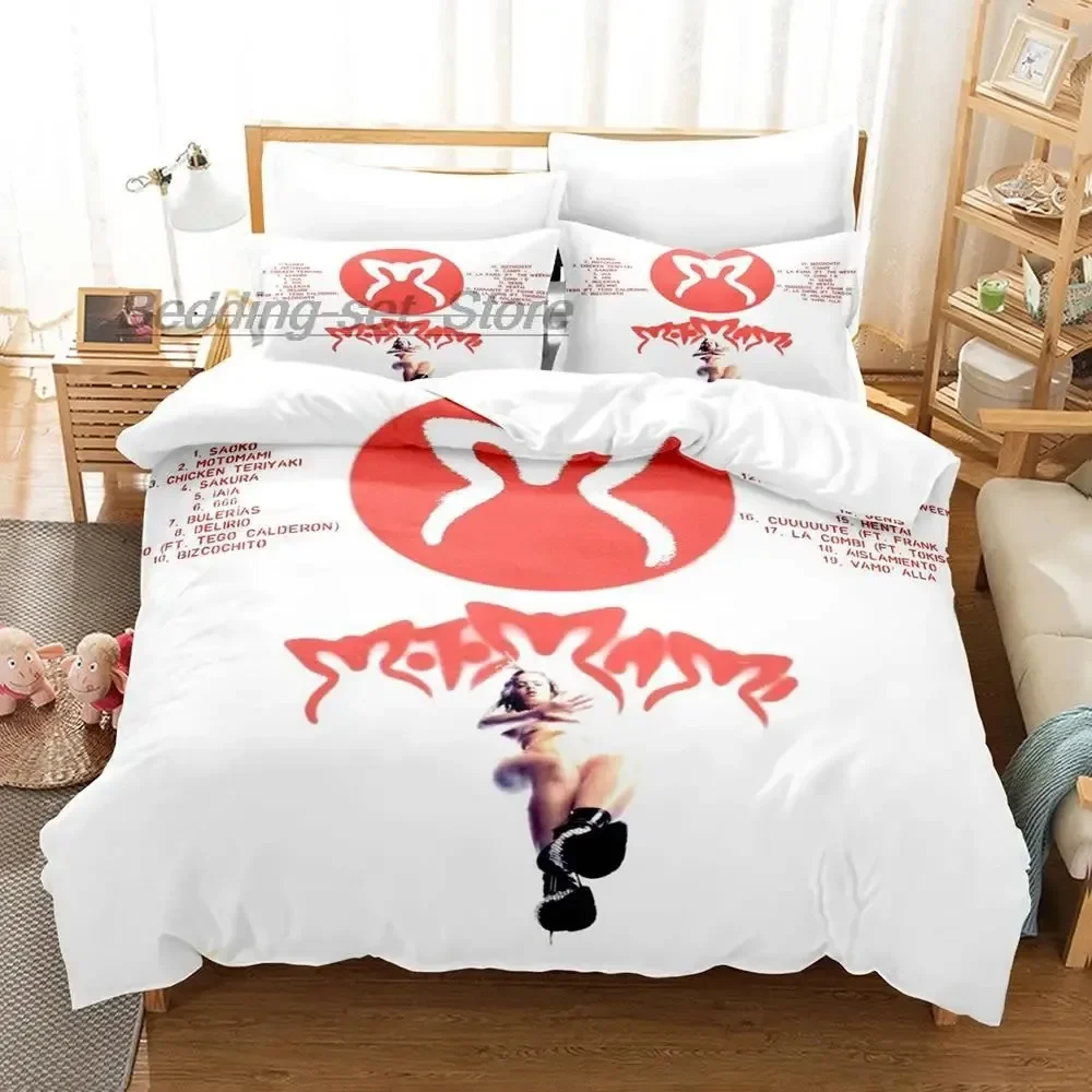 

Rosalia Album Motomami Bedding Set Single Twin Full Queen King Size Bed Set Aldult Kid Bedroom Duvetcover Sets 3D cama de casal