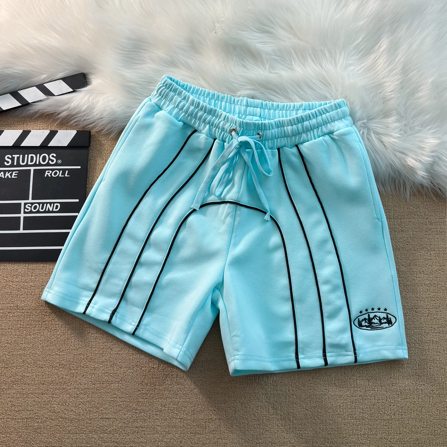 

Мужские баскетбольные шорты свободного кроя, повседневные дышащие спортивные штаны со средней талией, летние шорты из смеси полиэстера и хлопка