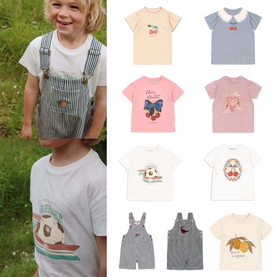 

2025 Summer T Shirt Kids Clothes Short Sleeve Tops Children Beach Shorts Toddler Girl Clothes Baby Boy Clothes Girl Outfits Sets