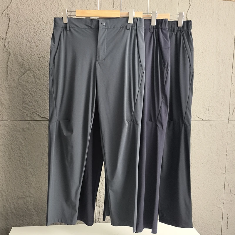 

Дышащие эластичные велосипедные солнцезащитные брюки Ice Sensation, мужские уличные длинные брюки Qui Dry, весна-лето, нейлоновая ткань